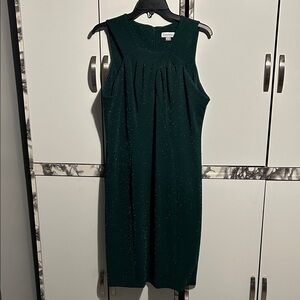 Calvin Klein Sparkling Emerald Green Midi Dress